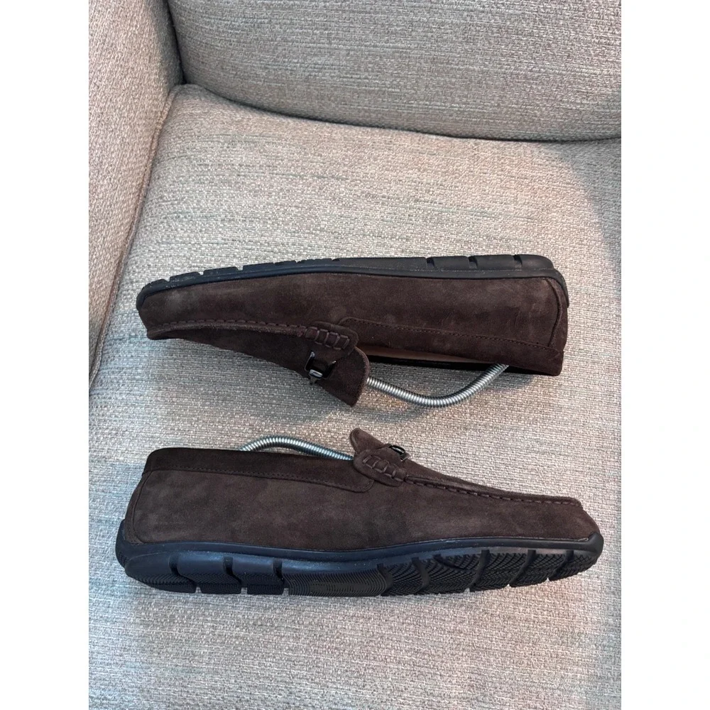 FootJoy Mens‎ 79063 Brown Suede Bit Loafers Driver Shoes Size 10.5 M